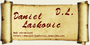 Daniel Lasković vizit kartica